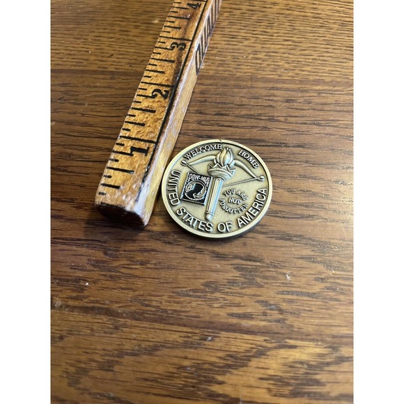 Vietnam Service Medal You are Not Forgotten Welcome Home POW MIA Challenge Coin - Picture 3 of 3